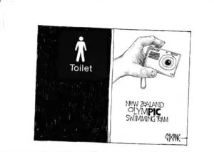 Toilet. New Zealand OlymPIC Swimming Team. 27 August, 2008
