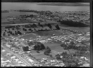 Glenfield, Auckland looking East to Lake Pupuke and Rangitoto Island, for Glade Consolidated