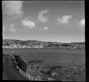 Wellington, view across Lambton Harbour towards city