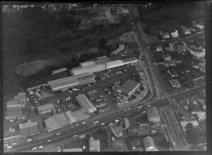 Intersection of Titirangi Road and Great North Road, New Lynn, Auckland, including New Lynn Motors Ltd