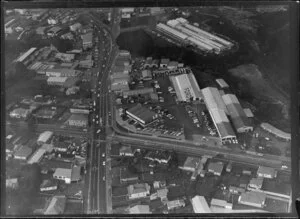 Intersection of Titirangi Road and Great North Road, New Lynn, Auckland, including New Lynn Motors Ltd