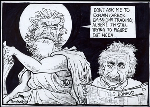 "Don't ask me to explain carbon emissions trading, Albert. I'm still trying to figure out NCEA..." 22 September, 2007