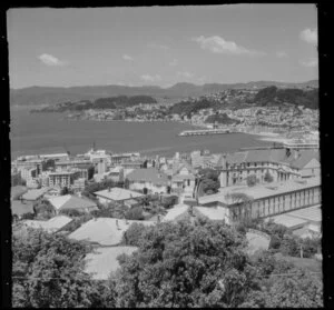 Wellington, view towards Oriental Bay from Botanical Garden