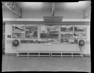 Display of photographs by Whites Aviation for Easter Show, 1968