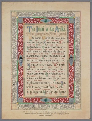 Gordon, William Francis Robert d 1936 : Te Inoi a te Ariki (The Lord's Prayer)