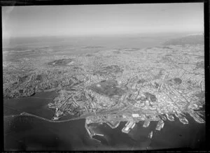 Auckland, general view at high altitude