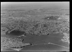 Auckland, general view at high altitude