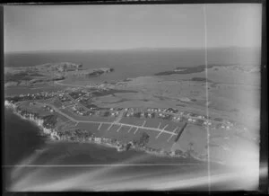 Whangaparaoa Peninsula, showing road development for a subdivision, Auckland