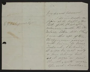 Letter to Edward Gibbon Wakefield