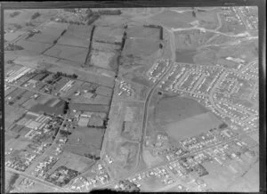 Mangere, Auckland, including suburban houses and factories