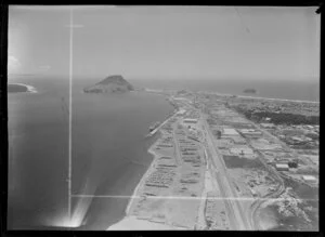 Mount Maunganui Port, including The Mount in the background