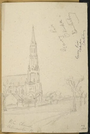 Barton, Cranleigh Harper, 1890-1975 :R.C. Church, Palmerston North. [ca 1950]