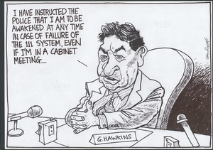 Scott, Thomas, 1947-:I have instructed the police that I am to be awakened at any time in case of failure of the 111 system, even if I'm in a cabinet meeting...' Dominion Post, 16 March 2005.