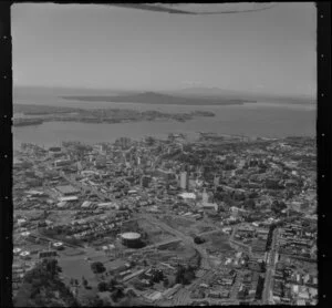 Auckland showing gasworks and Karangahape Road