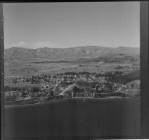 View over Lake Wanaka, towards township, Otago