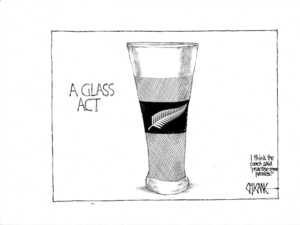 'A glass act'. "I think the coach said 'Practise some passes!'" 1 July, 2008