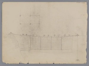 [Ryan, Thomas], 1864-1927 :[Diagram of a whaling net. 1895].