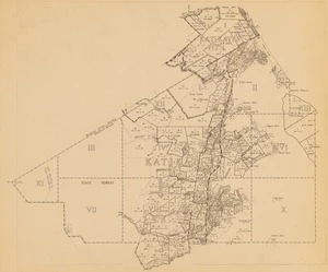 Map of Katikati & Katikati North Survey Districts.