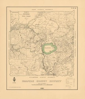 Omapere survey district / compiled by P.B. Wright, delt. by Wm. Bardsley.