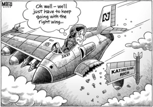 "Oh well - we'll just have to keep going with the right wing..." 15 February, 2008