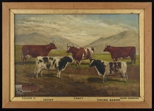 Fodor, George Ferdinand, 1860?-1930 :Champion cows and bulls [1880s?]