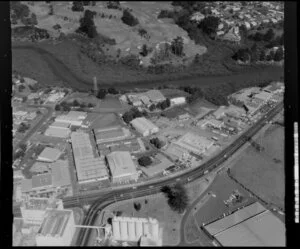 Otahuhu, Auckland, including factory of Wellcome New Zealand Ltd