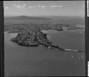 Bayswater, Auckland, including Rangitoto Island in the background