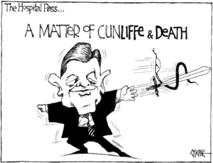 The hospital pass... A matter of CunLIFFE & DEATH. 29 February, 2008