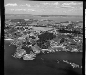 Palm Beach from Hekerua Bay, Waiheke island, Hauraki Gulf