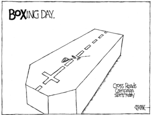 BOXing Day. Cross Roads Campaign starts today. 26 December, 2007