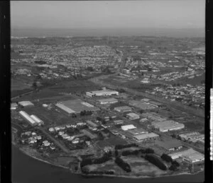 Mahunga Drive and industrial area, Mangere, Auckland