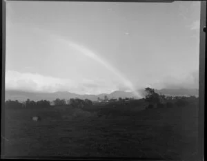 Rainbow over farmland, Bay of Plenty