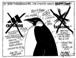 Winter, Mark 1958- :No more 'embarrassadors'... the country wants HAPPY FEET! 22 August 2011
