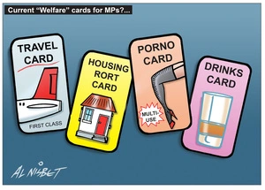 Nisbet, Alistair, 1958- :Current "welfare" cards for MPs?... 20 August 2011
