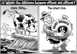 Q. What's the difference between effluent and affluent? One's filthy, the other, rich. 3 October, 2007.
