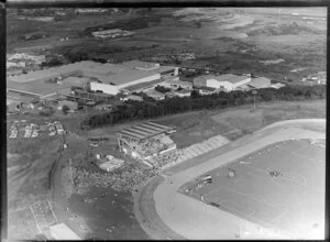 Mt Smart Stadium and factory, Penrose, Auckland
