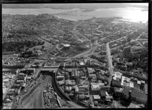 Newton, Auckland, showing Southern Motorway extension