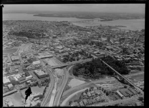 Construction of the Southern Motorway, Newton, Auckland