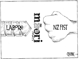 LABoRe. Maori Party. NZ Fist. 26 September, 2008