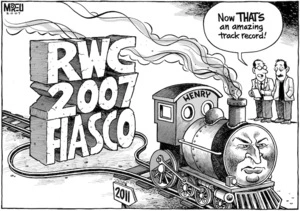 RWC 2007 Fiasco. "Now that's an amazing track record!" 10 December, 2007