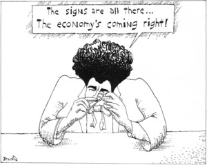 Brockie, Bob :The signs are all there ... The economy's coming right. N. B. R. 10 September 1993.