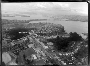 Highbury, Birkenhead, Auckland with view of Auckland Harbour Bridge