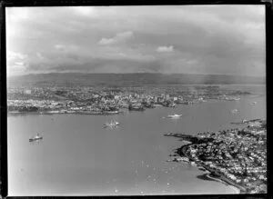 Devonport, Auckland, with Waitemata Harbour