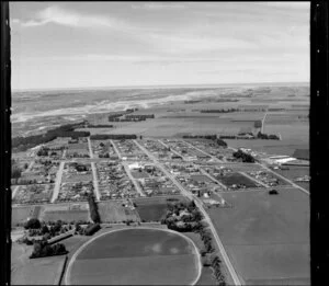 Rakaia town and river, Canterbury