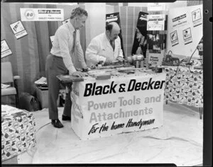 Black and Decker power tools and attachments exhibition