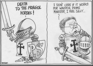 Scott, Thomas, 1947-:"Death to the Mongol hordes!" Dominion Post, 27 May 2005.