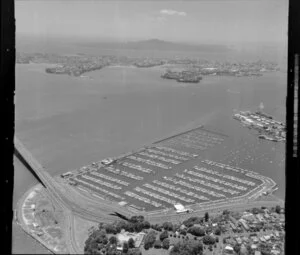 Waitemata Harbour including Westhaven Marina and approach to Auckland Harbour Bridge