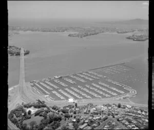 Waitemata Harbour including Westhaven Marina and Auckland Harbour Bridge