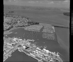 Waitemata Harbour including Westhaven Marina and Auckland wharves