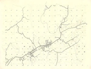 Map of Upper Hutt - Roads [Colour Separations - Orange]